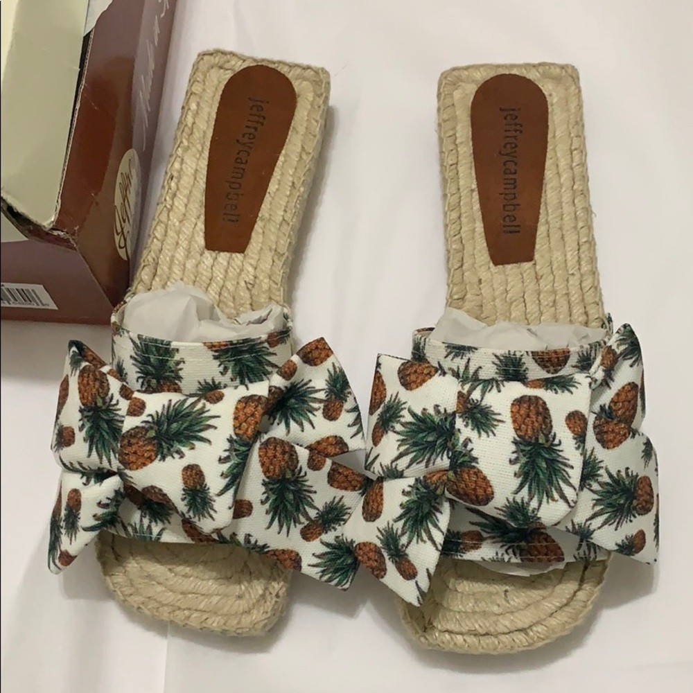 New/Jeffrey Campbell Pineapple Print Slipper/US10 - Picture 1 of 8